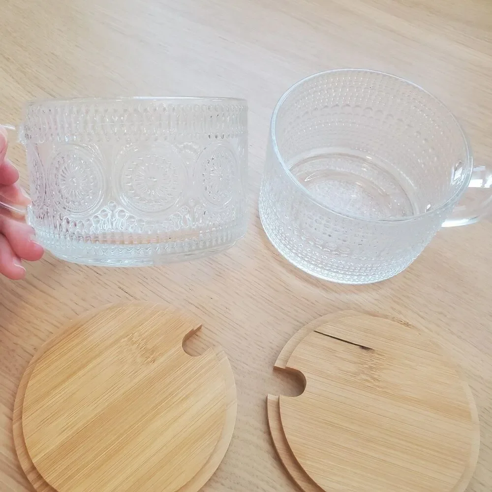 NEW Glass Mug Set